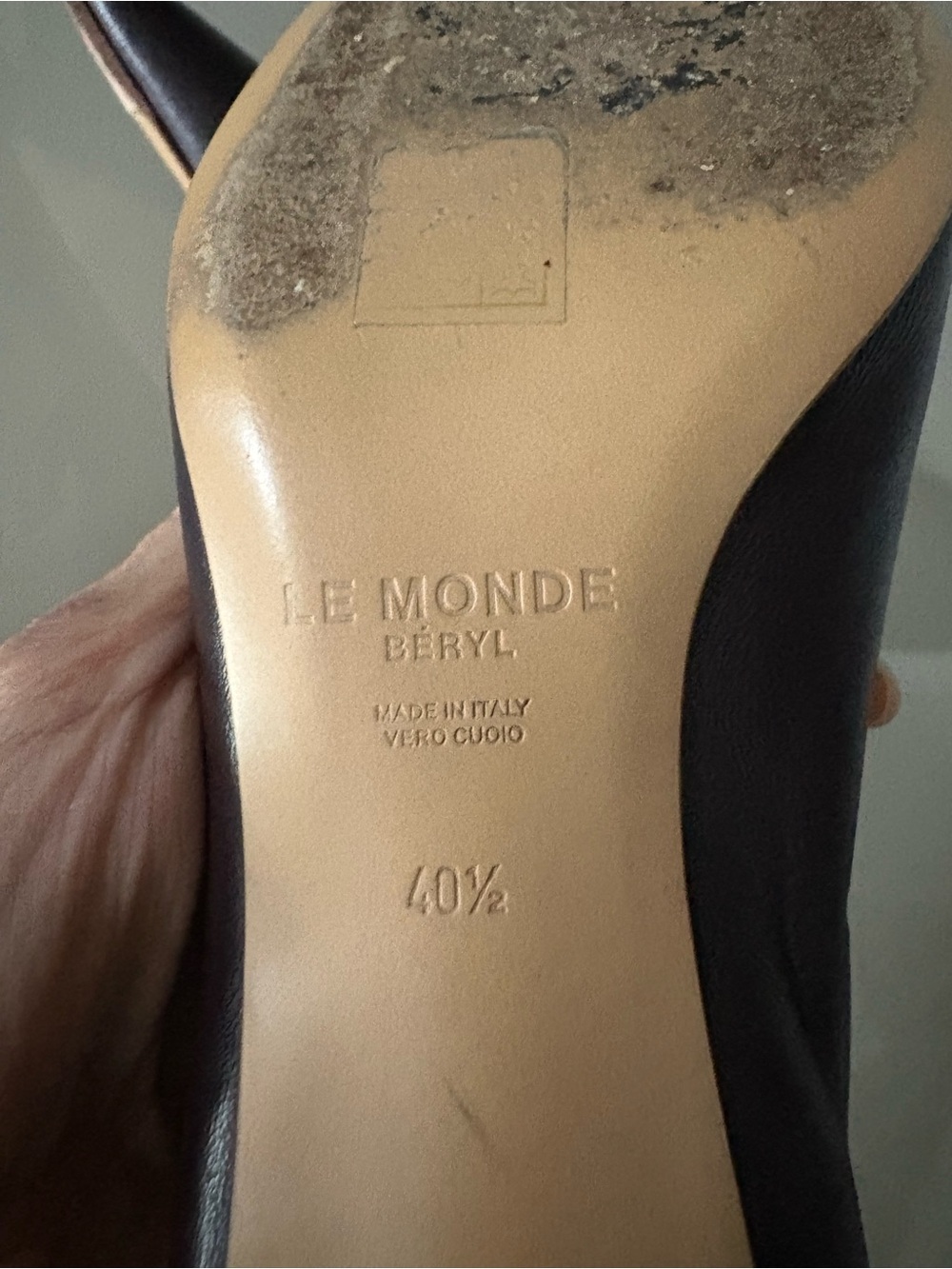 Le Monde Beryl Babouche Kitten Heel Pumps Plum 40.5/10 - Picture 10 of 11